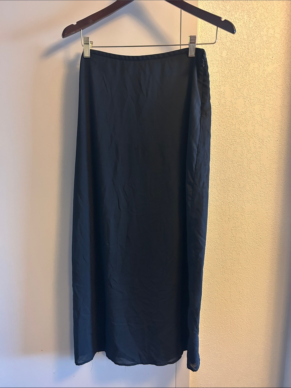 The Limited Black Maxi Slip Skirt